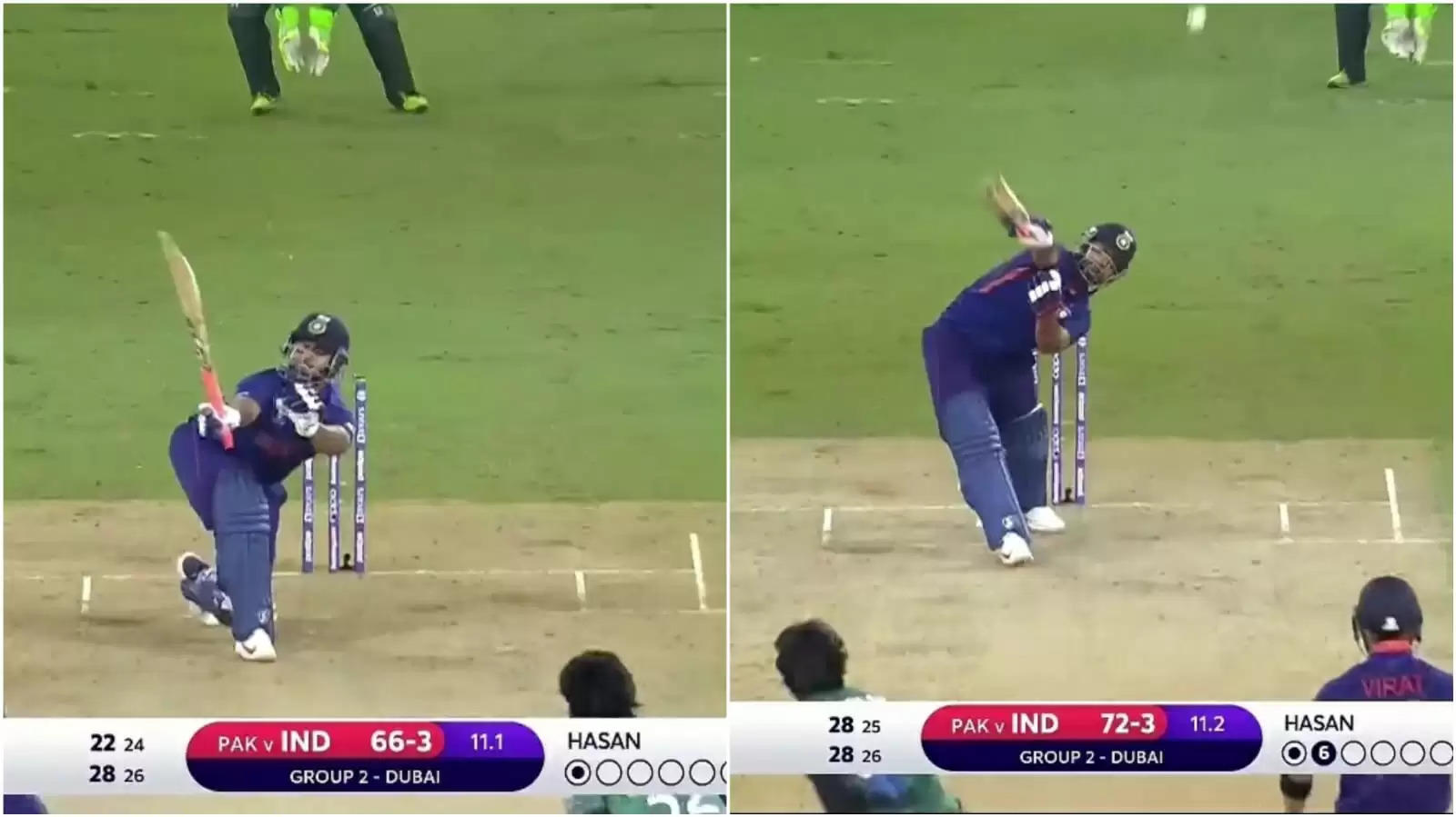 WATCH: Outrageous Rishabh Pant smashes back-to-back one-handed sixes off Hasan Ali