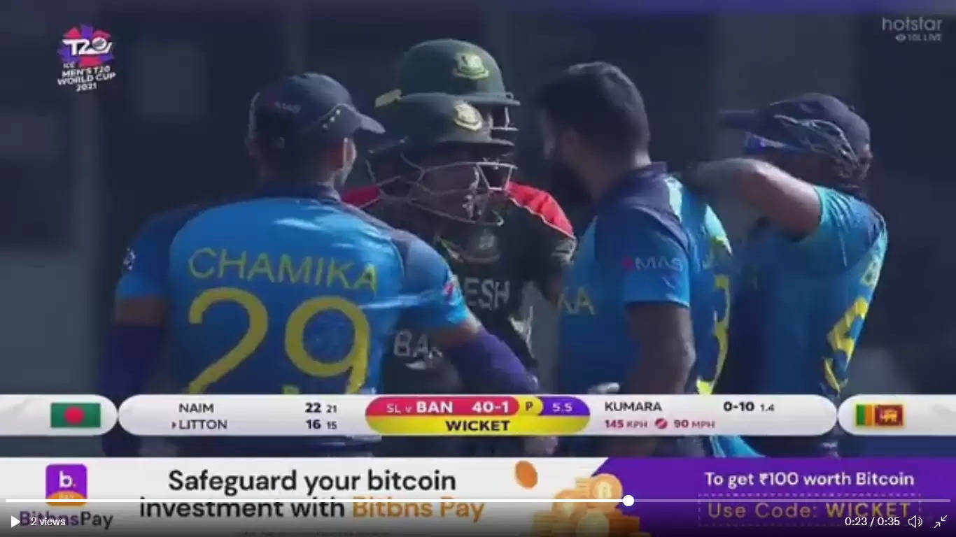 WATCH: Tempers flare as Lahiru Kumara and Liton Das nearly get into a physical fight