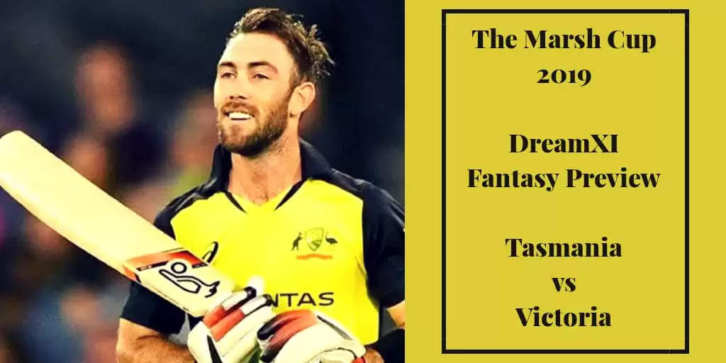 The Marsh Cup 2019 | TAS vs VCT: Dream11 Fantasy Cricket Tips, Playing XI, Pitch Report, Team And Preview