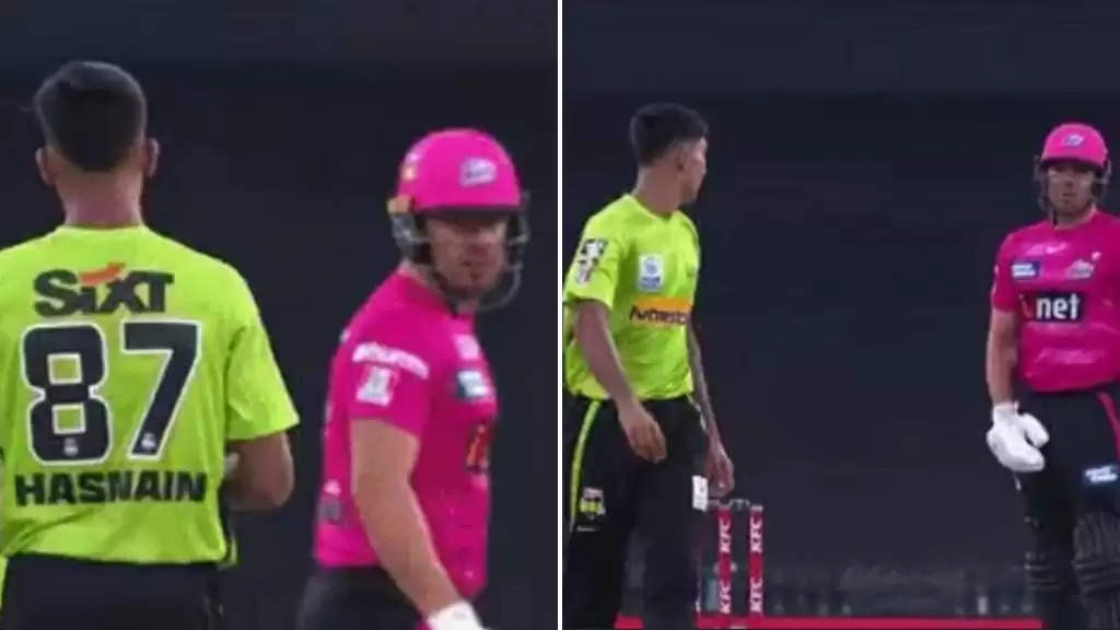 WATCH: The clash with Moises Henriques that resulted in Mohammad Hasnain’s action getting tested