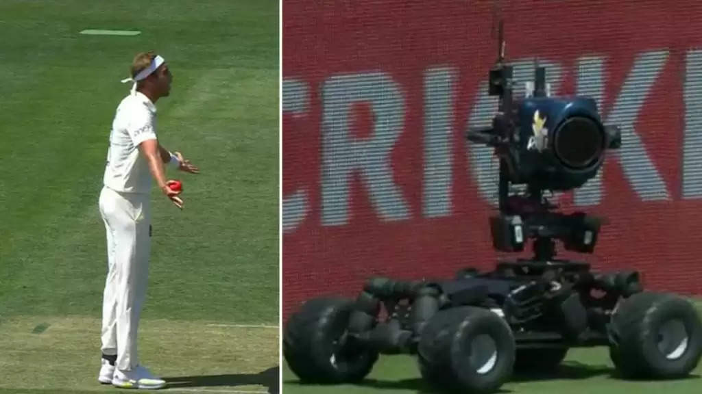 WATCH: Stuart Broad gets angry on robot Fox Rover midway through delivery stride