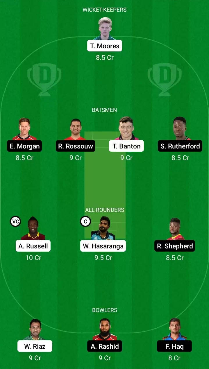 DG vs DB Dream11 Prediction for Abu Dhabi T10 League: Playing XI, Fantasy Cricket Tips, Team, Weather Updates and Pitch Report