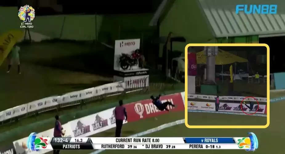WATCH: Hayden Walsh pulls off spectacular stunt near ropes to prevent a six in the CPL
