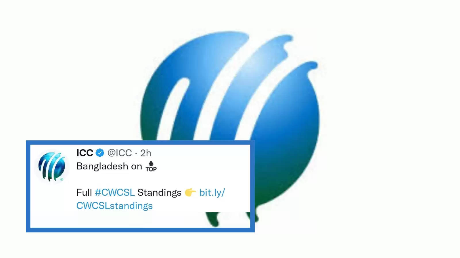 Table icc points super league ICC Cricket