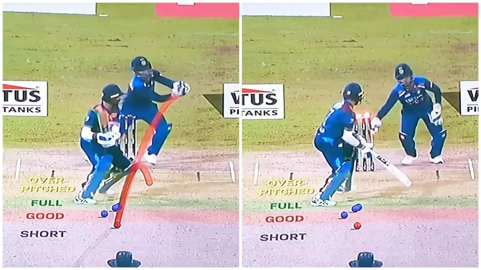 Unlucky Kuldeep denied by fielders, reviewing, but shines with loop and turn