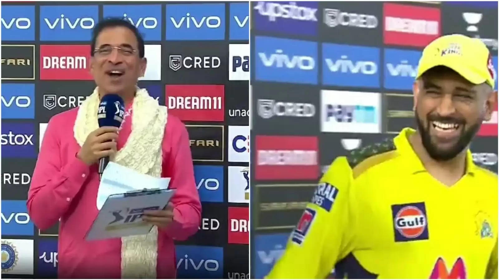 WATCH: “Still I haven’t left it behind…” – MS Dhoni counters Harsha Bhogle, hints at continuing