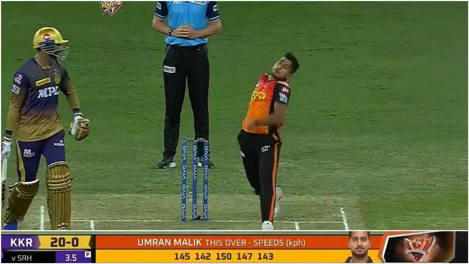 WATCH: Raw 21-year old SRH quick Umran Malik bowls fastest ball by Indian in IPL 2021