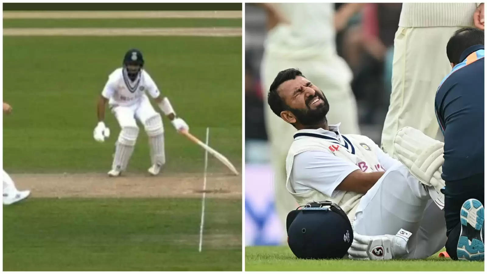 Watch: Pujara twists ankle; braves the injury to bat on