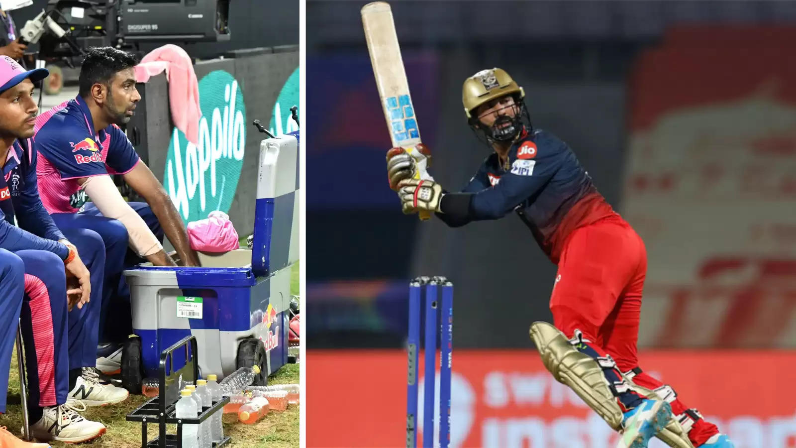 Watch: The game-changing over when Dinesh Karthik took on Tamil Nadu teammate R Ashwin in the RR v RCB clash