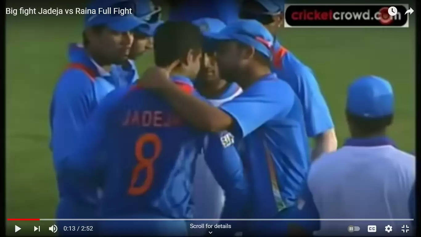 WATCH: When Ravindra Jadeja and Suresh Raina had an on-field fight
