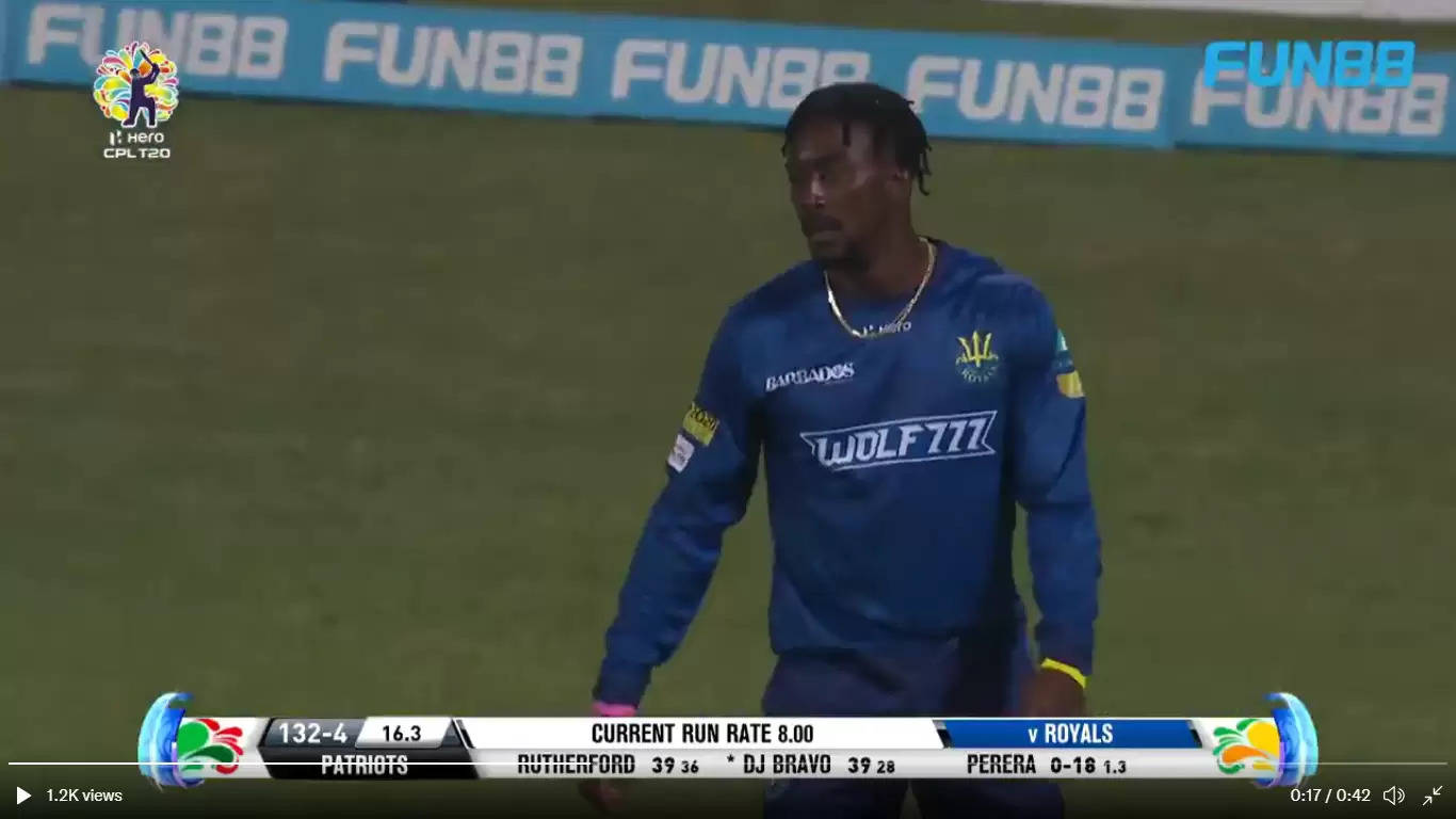 WATCH: Hayden Walsh pulls off spectacular stunt near ropes to prevent a six in the CPL