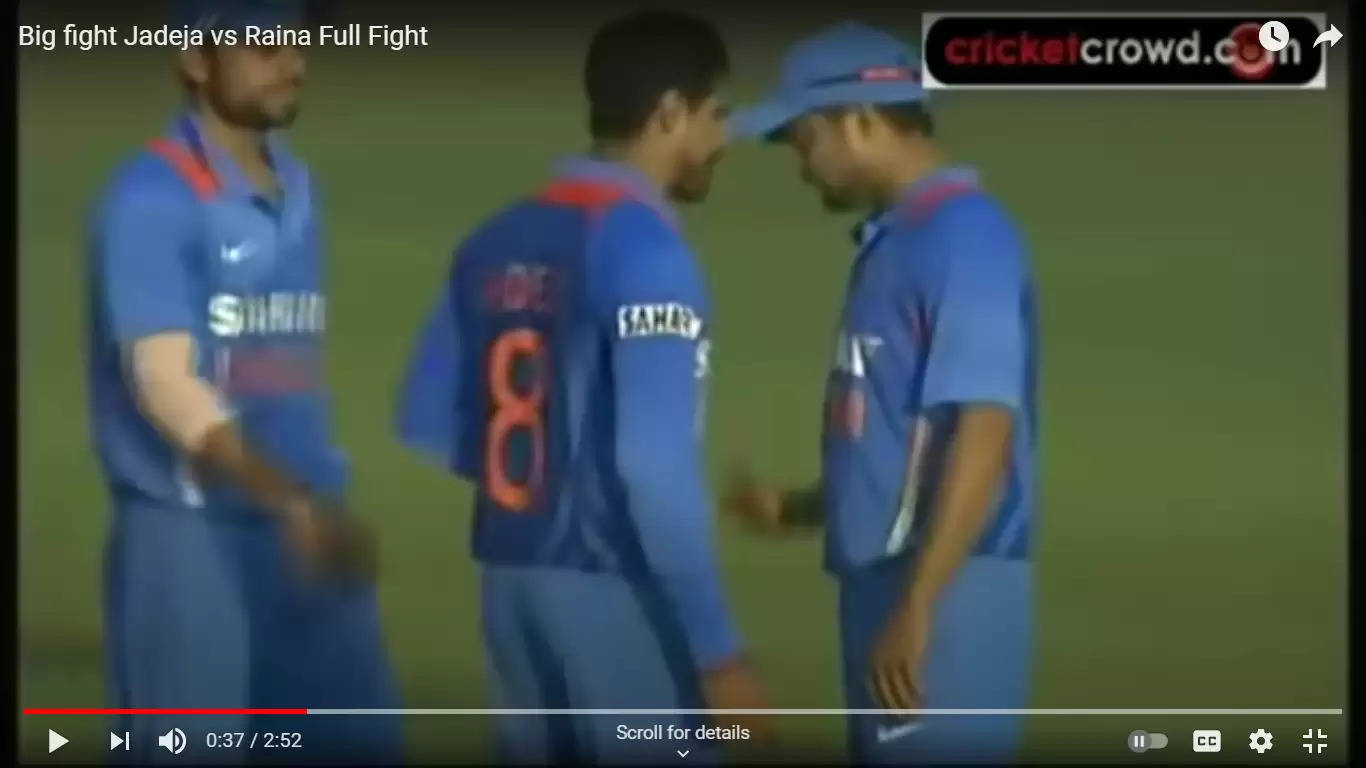 WATCH: When Ravindra Jadeja and Suresh Raina had an on-field fight