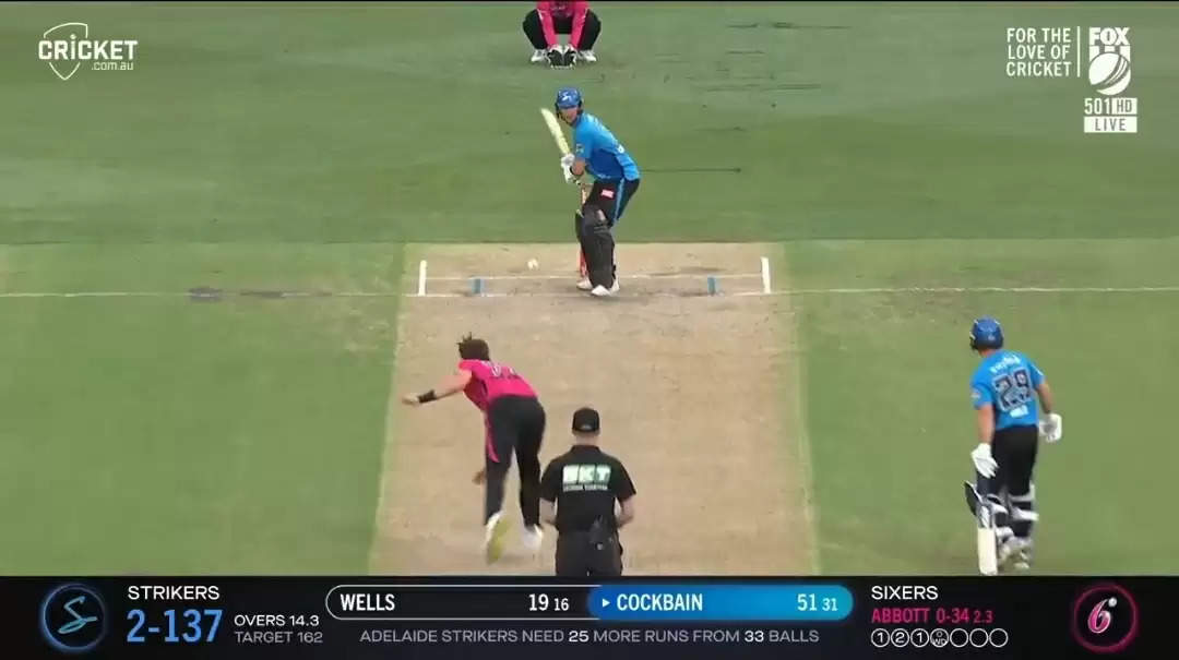 Not even playing BBL till last week, Ian Cockbain takes Adelaide Strikers to the knockouts