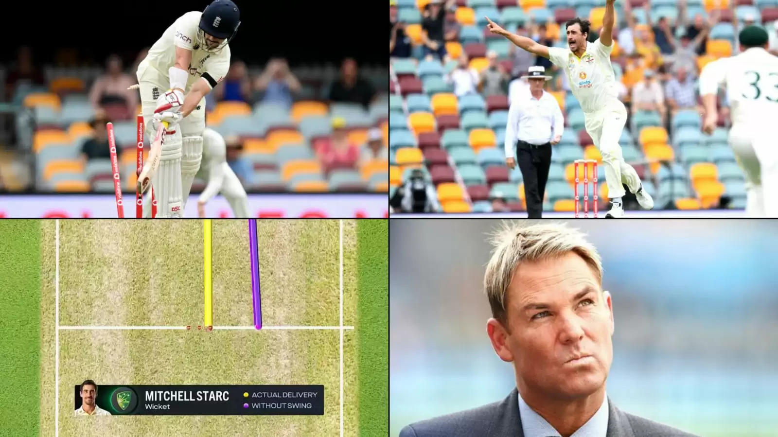 ‘There was no swing’ – Shane Warne makes farcical comment on Mitchell Starc’s first ball beauty