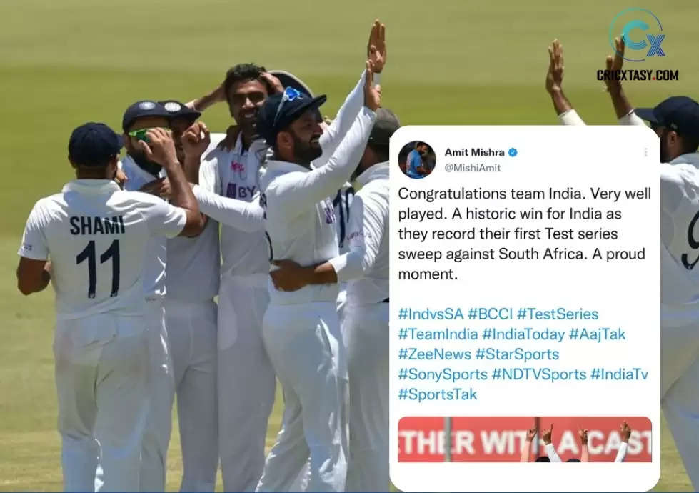 Amit Mishra hails India’s ‘Test series’ win; fans hail him as Jofra Archer