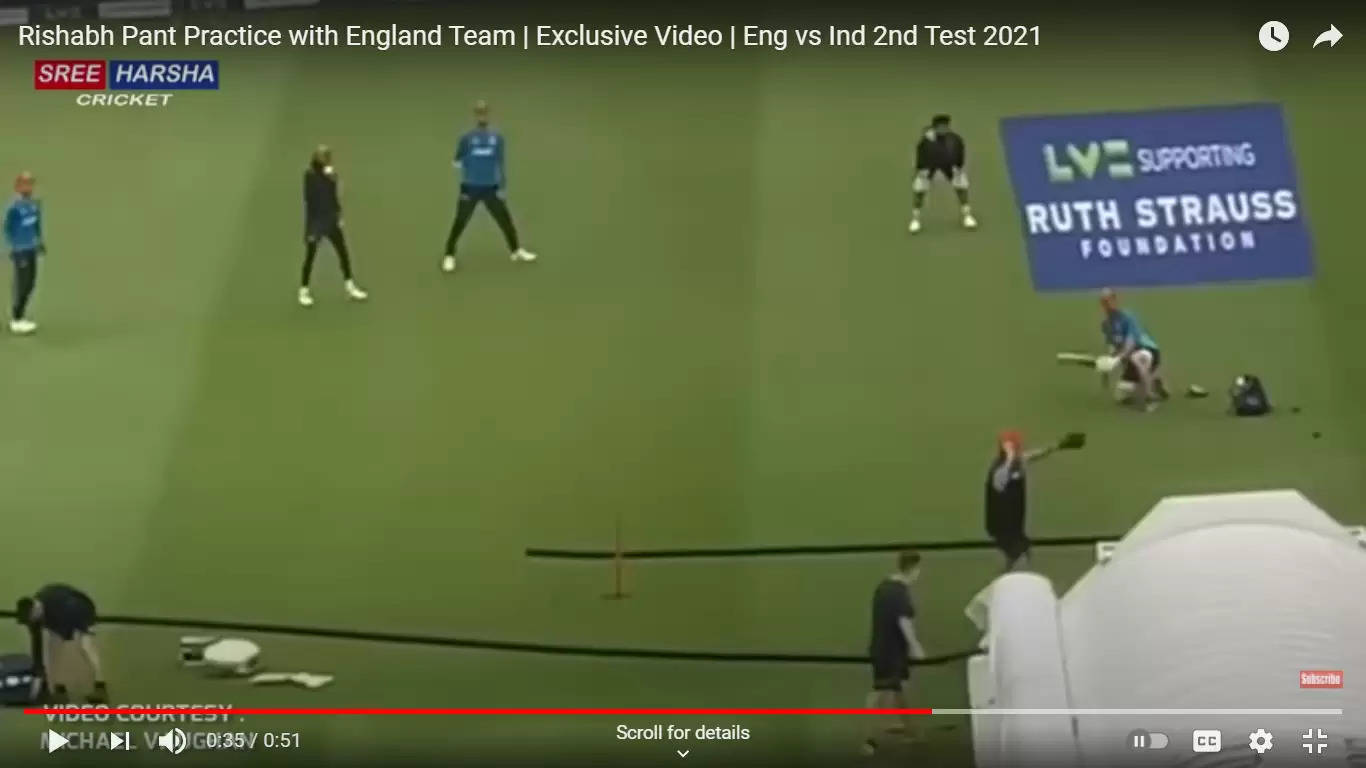 WATCH: Rishabh Pant practicing wicket-keeping with the England team