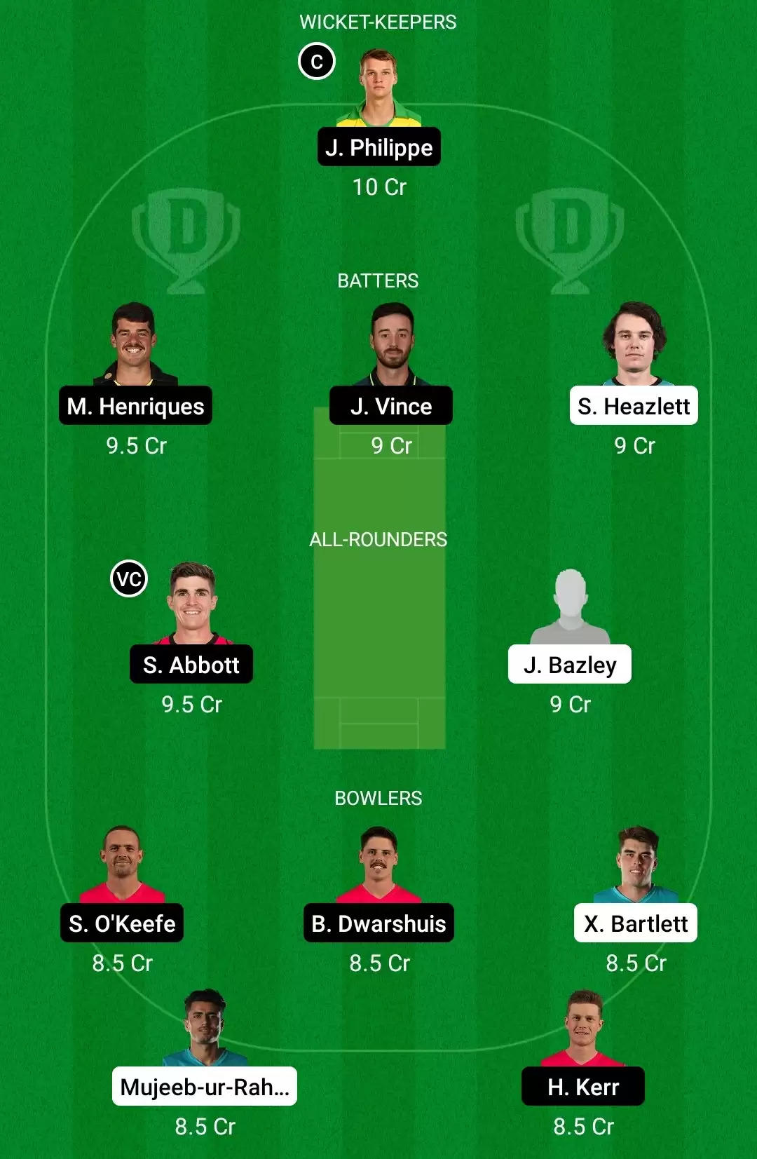 HEA vs SIX Dream11 Prediction for BBL 2021-22: Playing XI, Fantasy Cricket Tips, Team, Weather Updates and Pitch Report