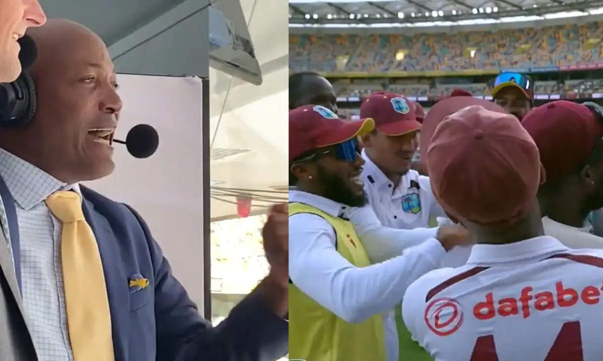 Emotional Brian Lara West Indies win over Australia at the Gabba?width=963&height=541&resizemode=4