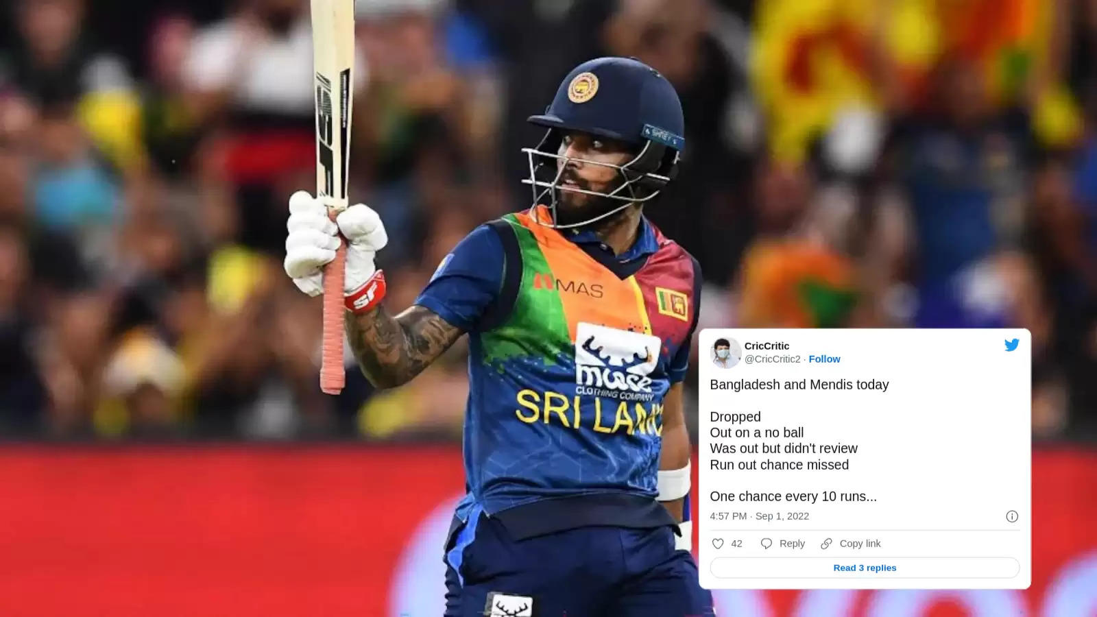 Asia Cup 2022: 'Lucky' Kusal Mendis helps guide Sri Lanka to Super Four; Mushfiqur  Rahim involved in the three mishaps