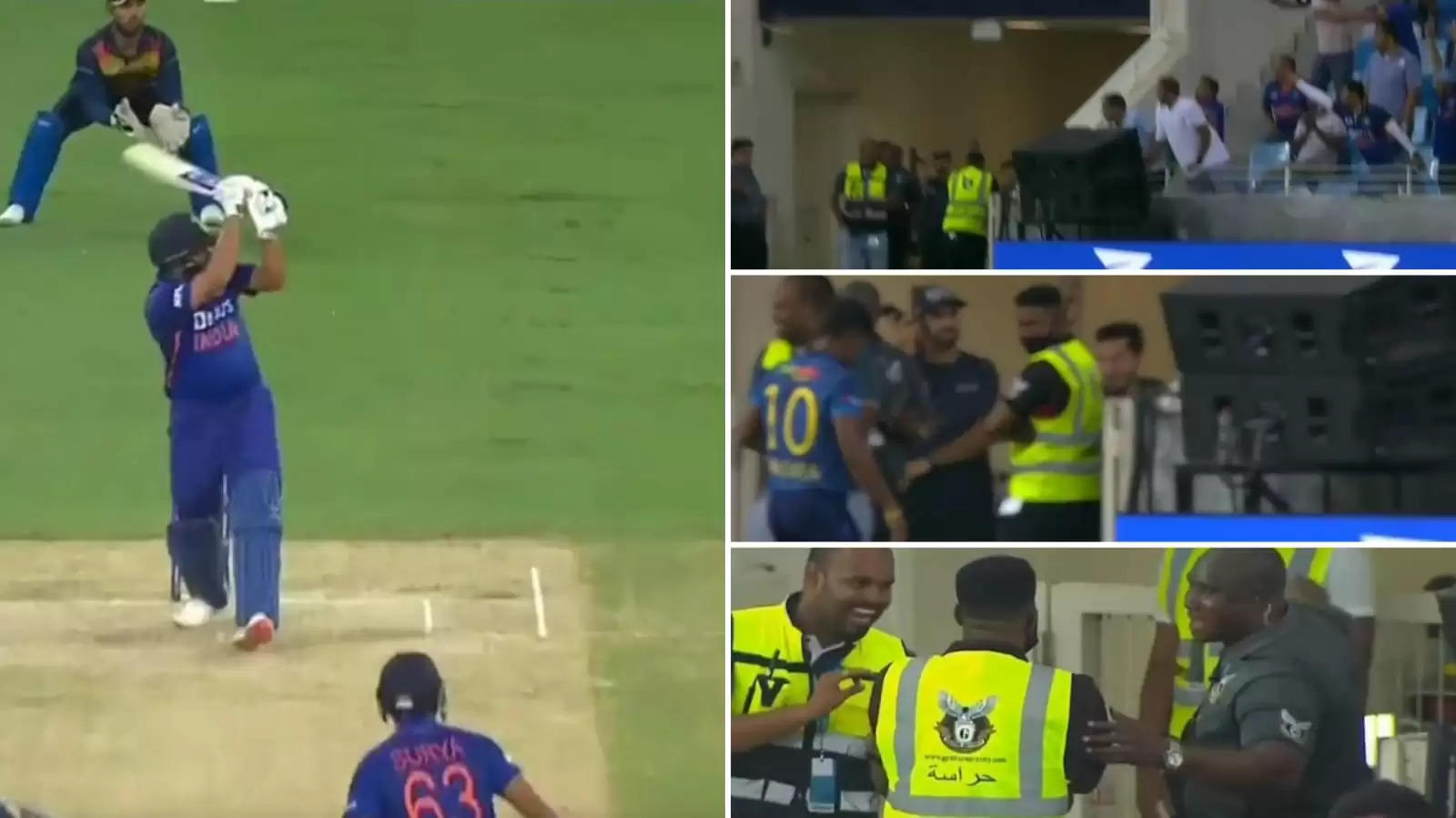 Rohit's 6 hits security guard 