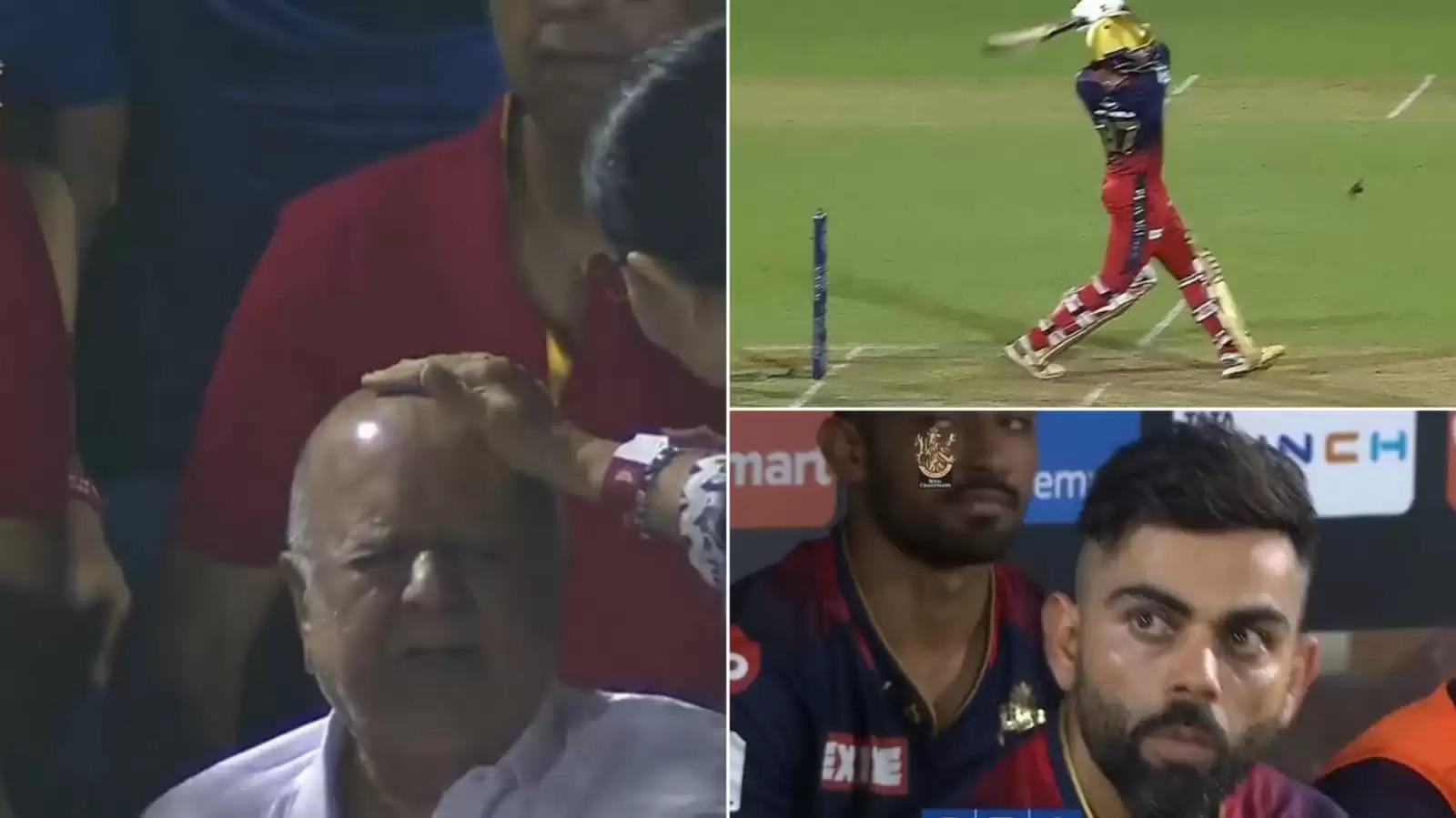 Rajat Patidar's maximum hit an old man on his head. 
