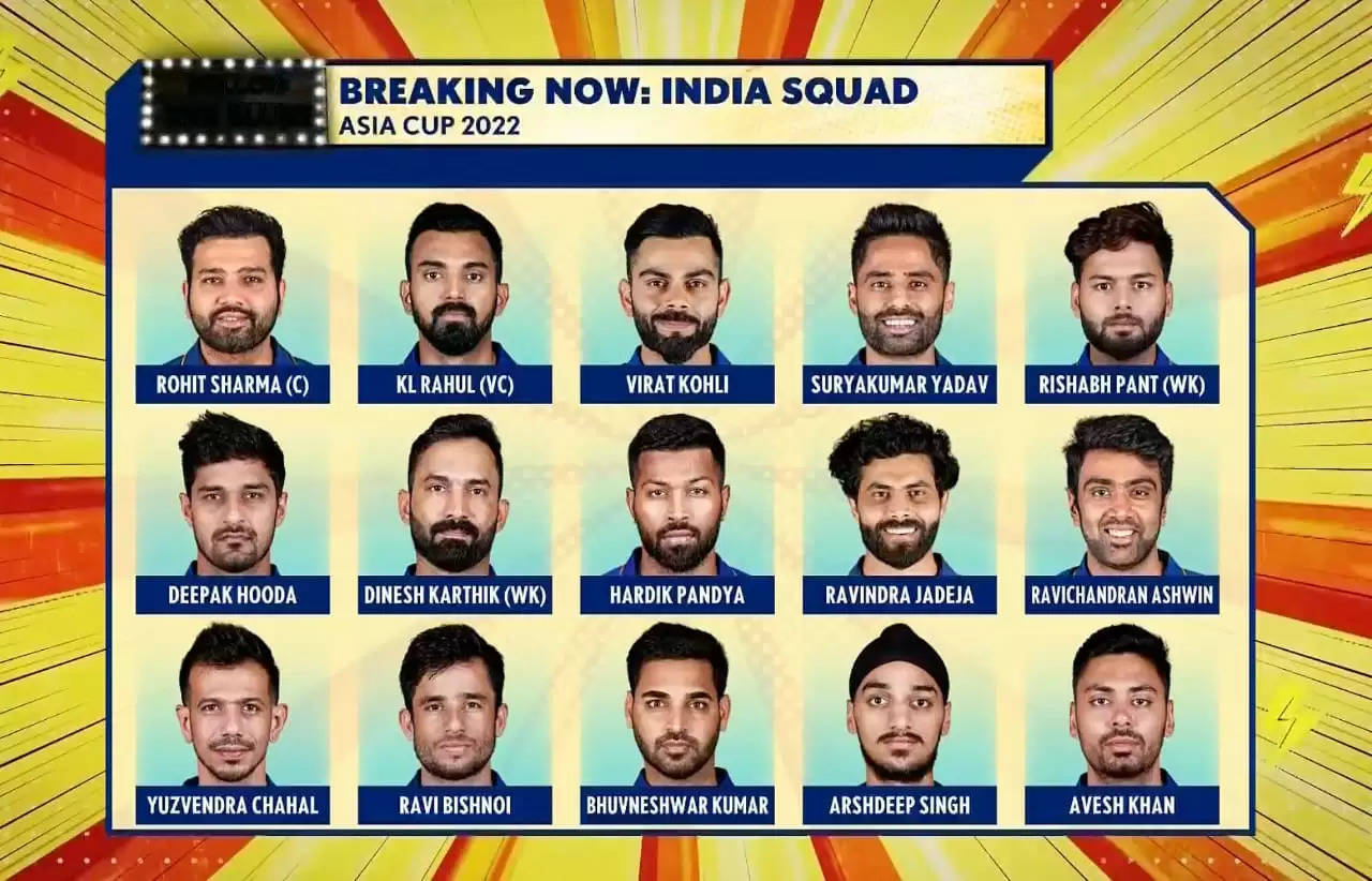 India Asia Cup 2022