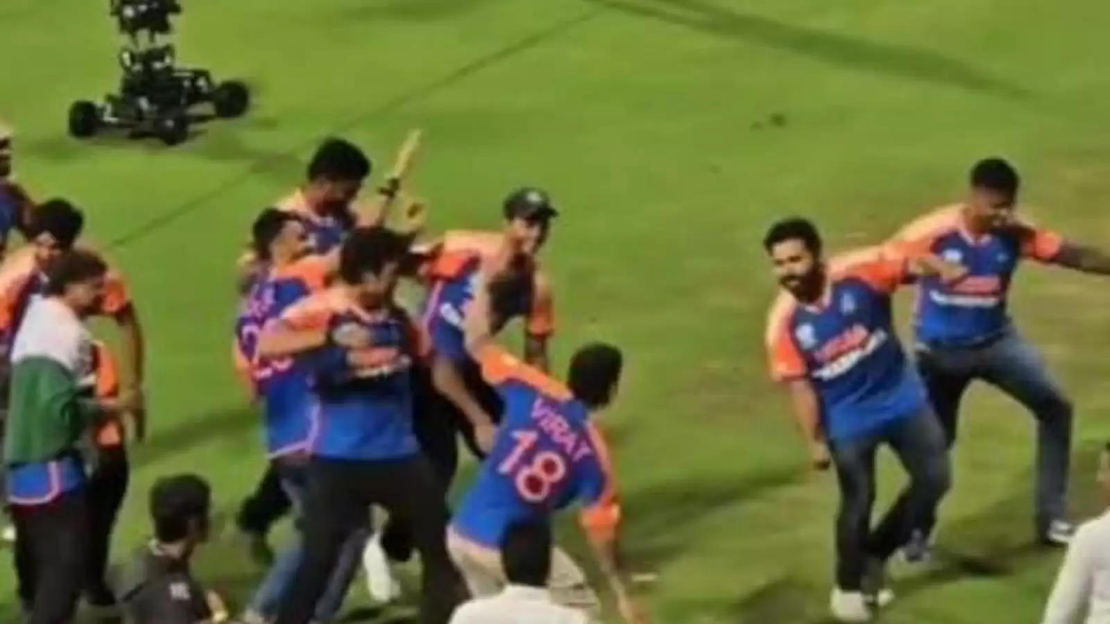 Indian team dance at Wankhede Stadium (Source - X)?width=963&height=541&resizemode=4