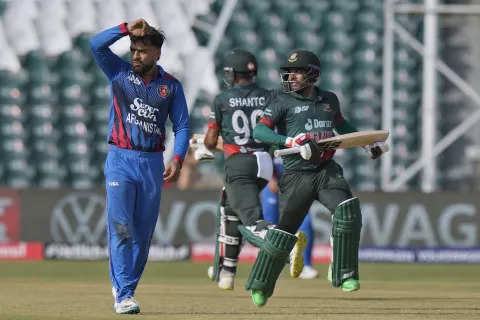 Rashid Khan went wicketless against Bangladesh.