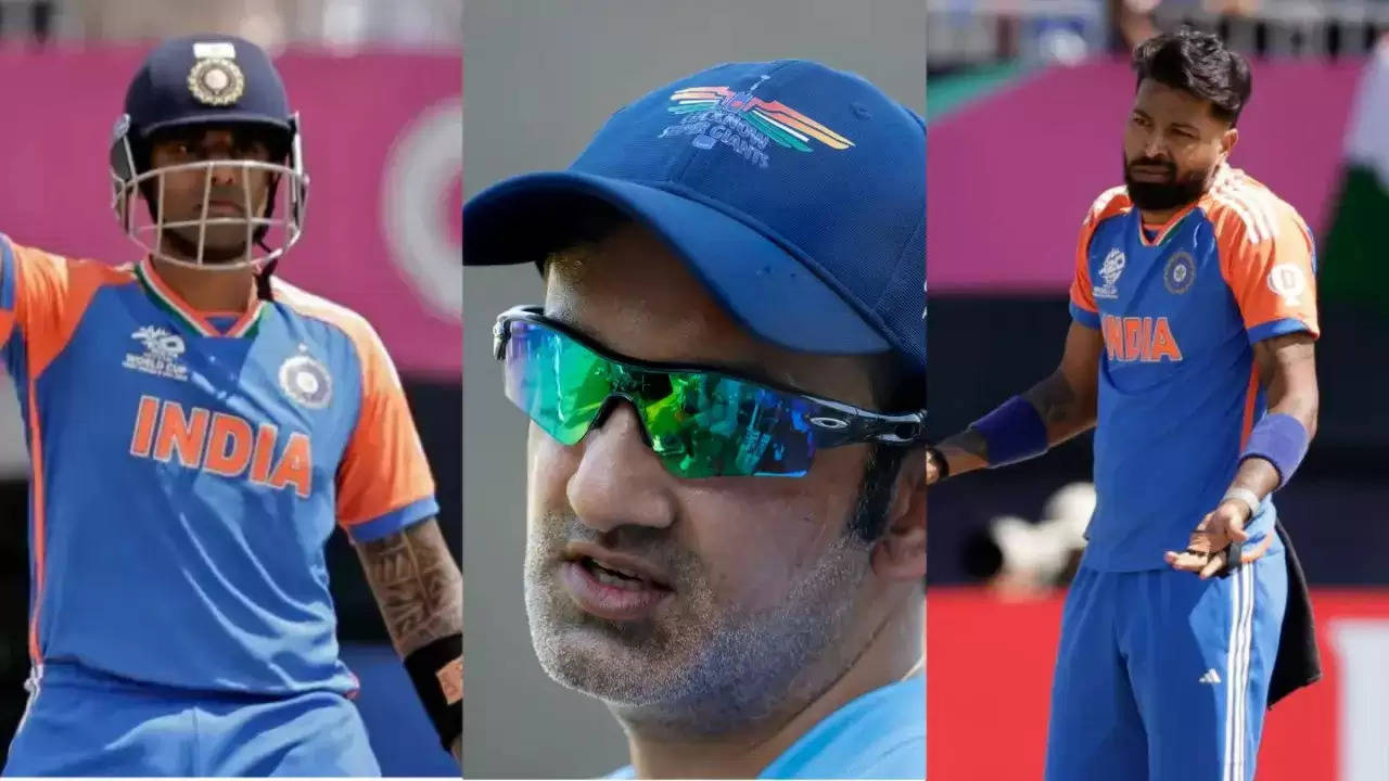 Suryakumar Yadav, Gautam Gambhir and Hardik Pandya (Source - X)?width=963&height=541&resizemode=4