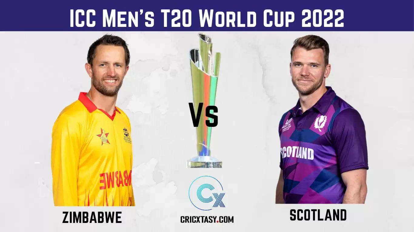SCO vs ZIM Dream11 Prediction, Fantasy Cricket Tips, Dream11 Team, Playing  XI, Pitch Report And Weather Updates – Scotland vs Zimbabwe Match 12, Group  B, ICC T20 World Cup 2022