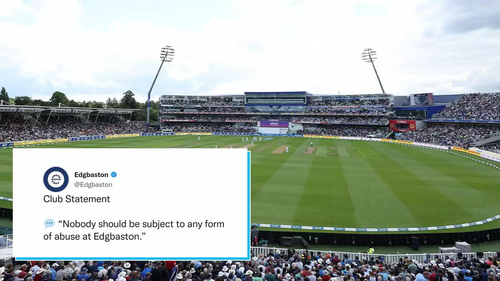 Several Indian team fans claimed facing racial abuse on Day 4 of Edgbaston Test. ?width=963&height=541&resizemode=4