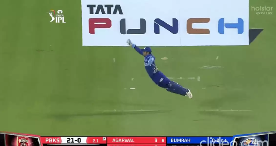 WATCH: ‘Flying’ Ishan Kishan saves 5 runs for Mumbai Indians with brilliant take down the leg-side