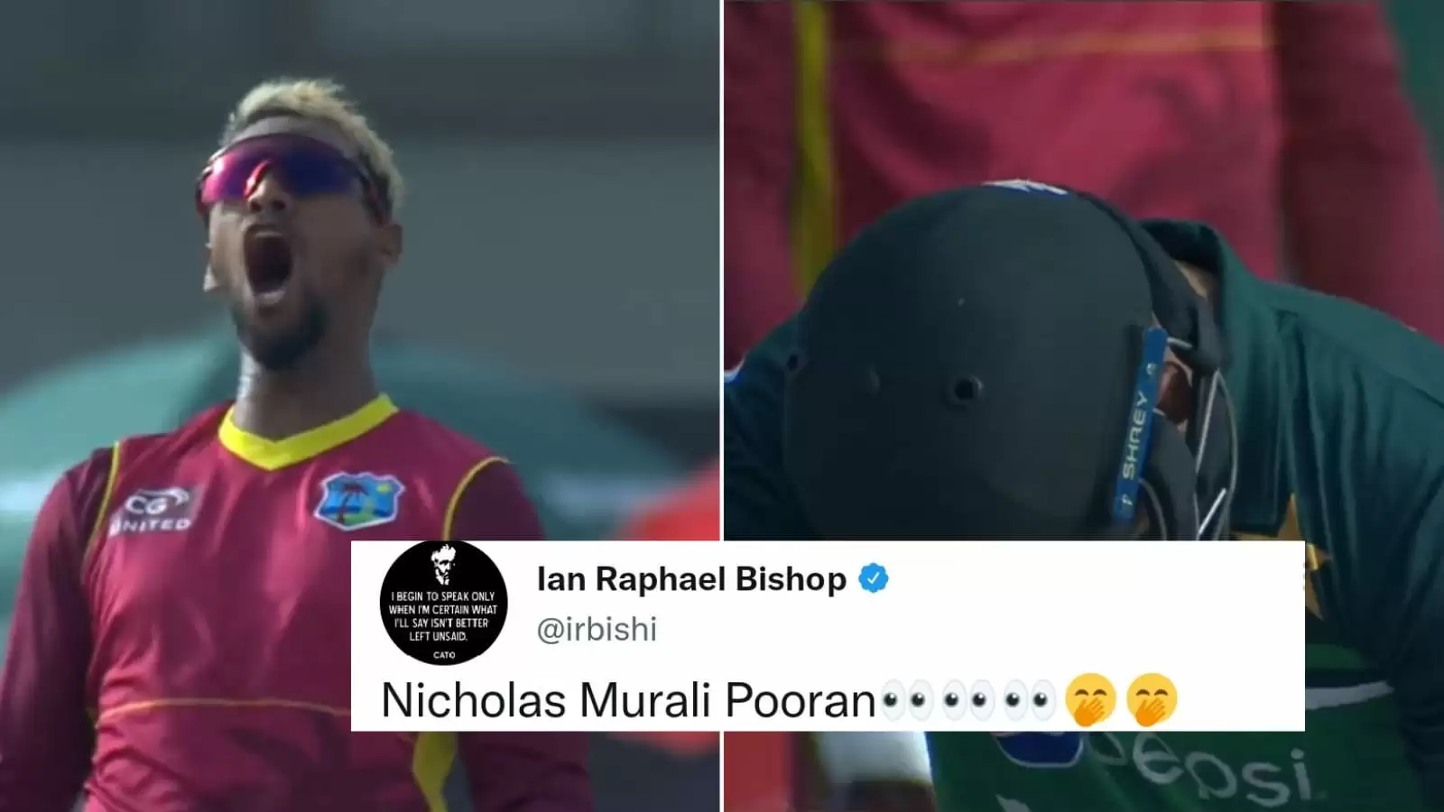 WATCH: Four wickets! Golden arm Nicholas Pooran rattles Pakistan top-order with wily off-breaks