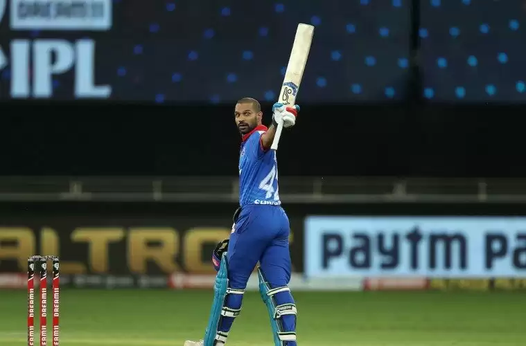Stats from KXIP vs DC match where Dhawan became the first player with back-to-back IPL hundreds