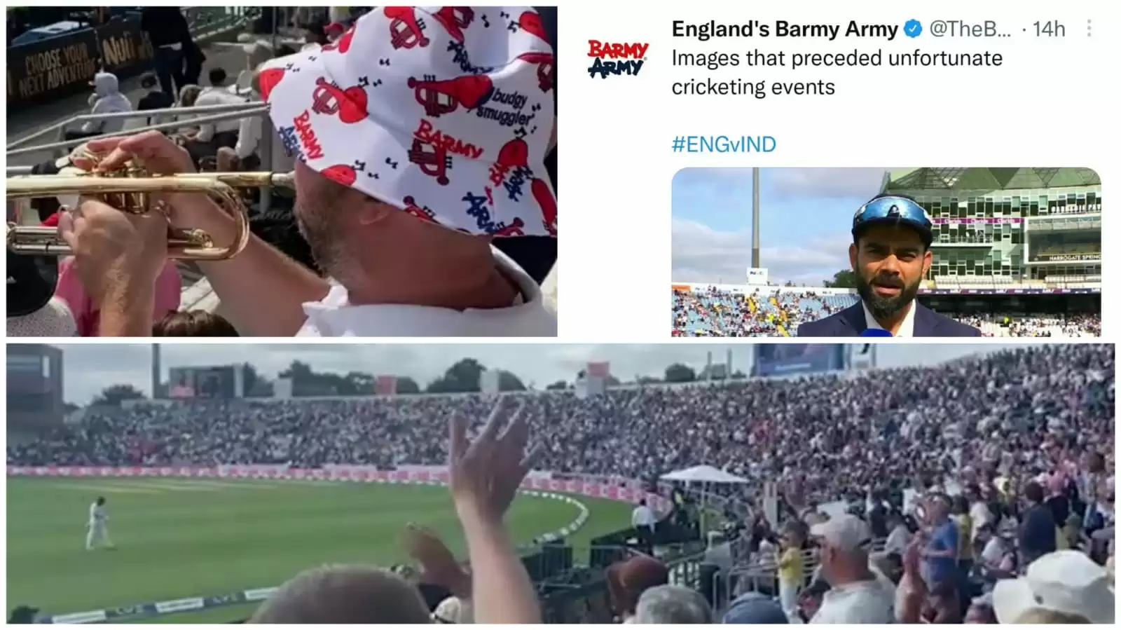 WATCH: Barmy Army mocks Virat Kohli; sends him off with ‘Cheerio’ song