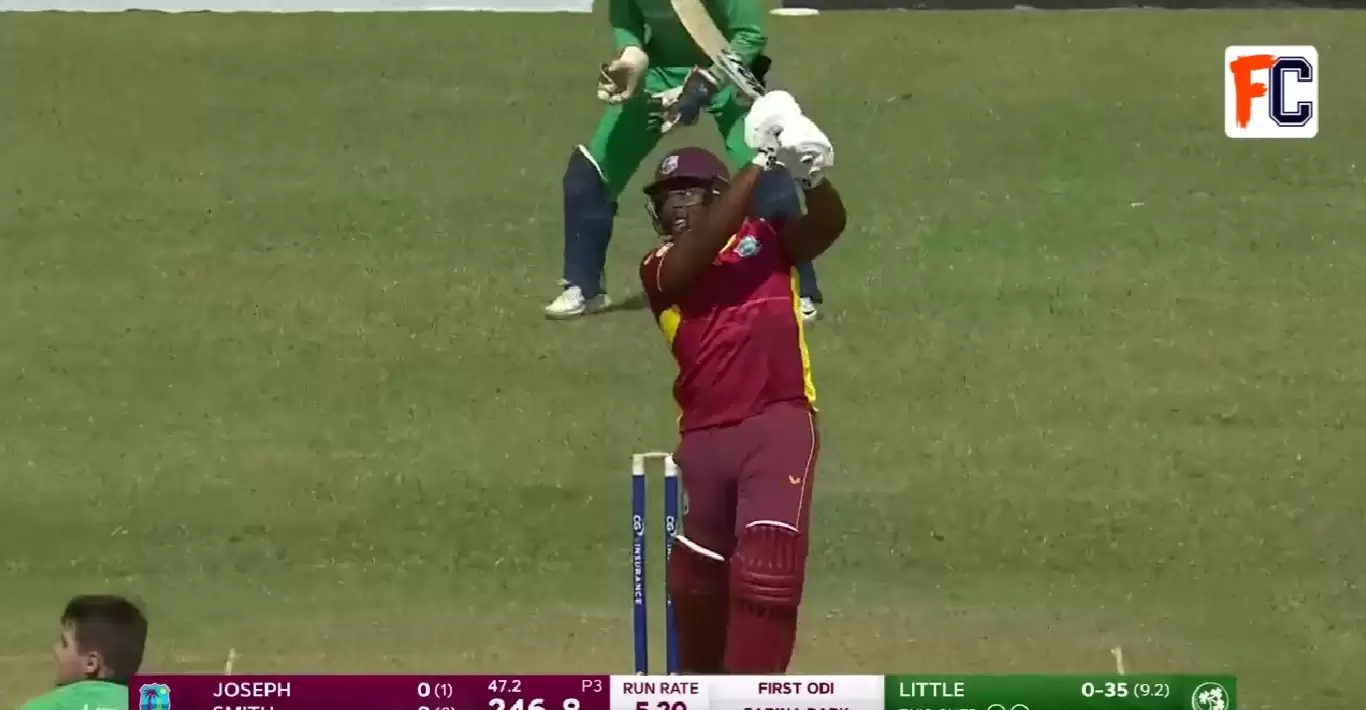 Watch: “Park at your own risk!!”; West Indies’ Odean Smith dents car standing outside Sabina Park