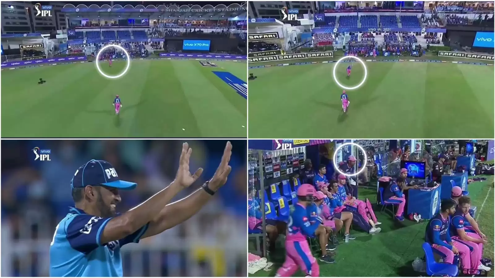 WATCH: Rajasthan’s cheeky attempt to switch batters gets picked up umpire; replays show Sangakkara involved