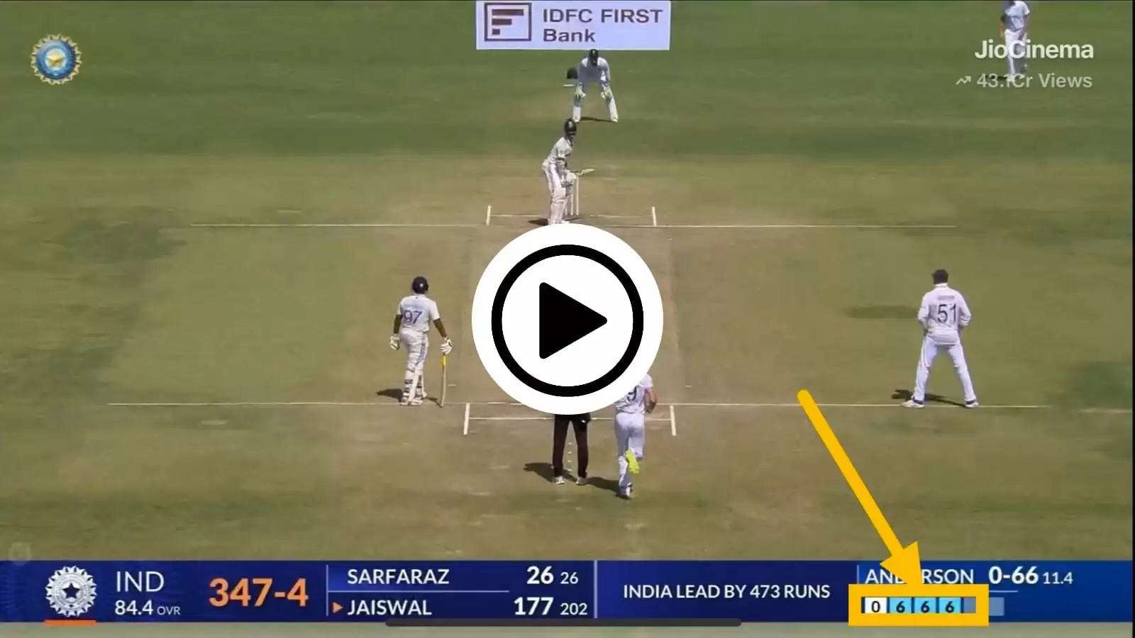 Watch: Yashasvi Jaiswal smashes James Anderson for a hat-trick of sixes