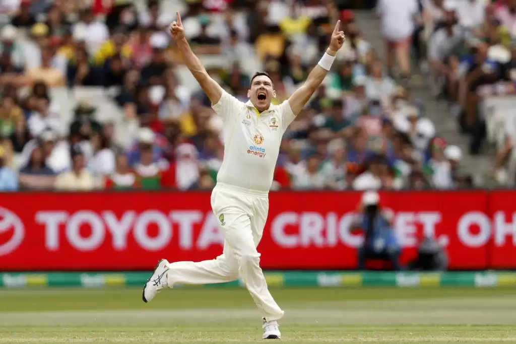Why is there an additional noise when Scott Boland is bowling?
