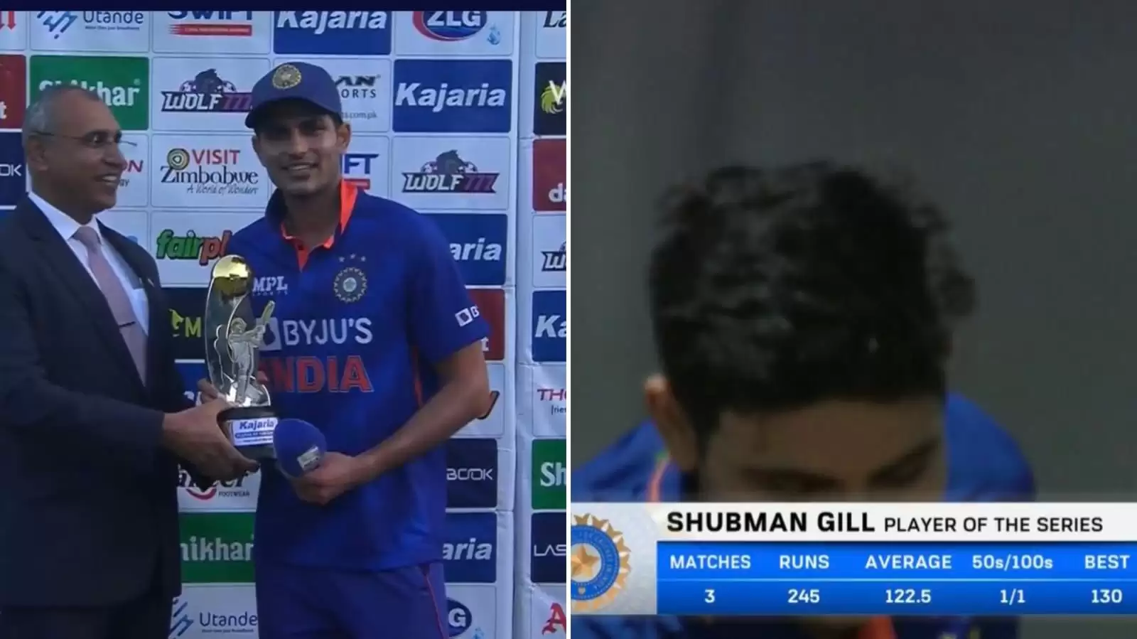 ‘I dedicate this to him’ – Shubman Gill dedicates Player of the Match award to special person
