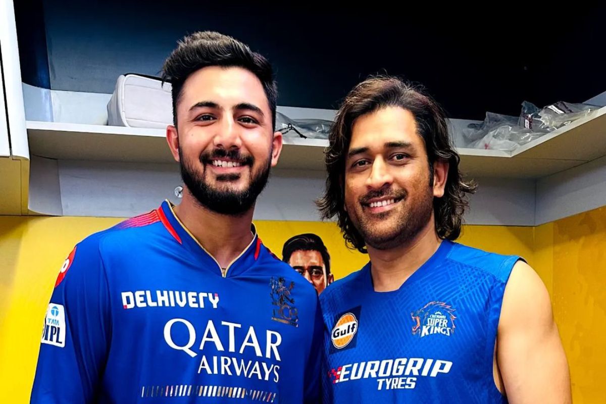 Saurav Chauhan meeting MSD