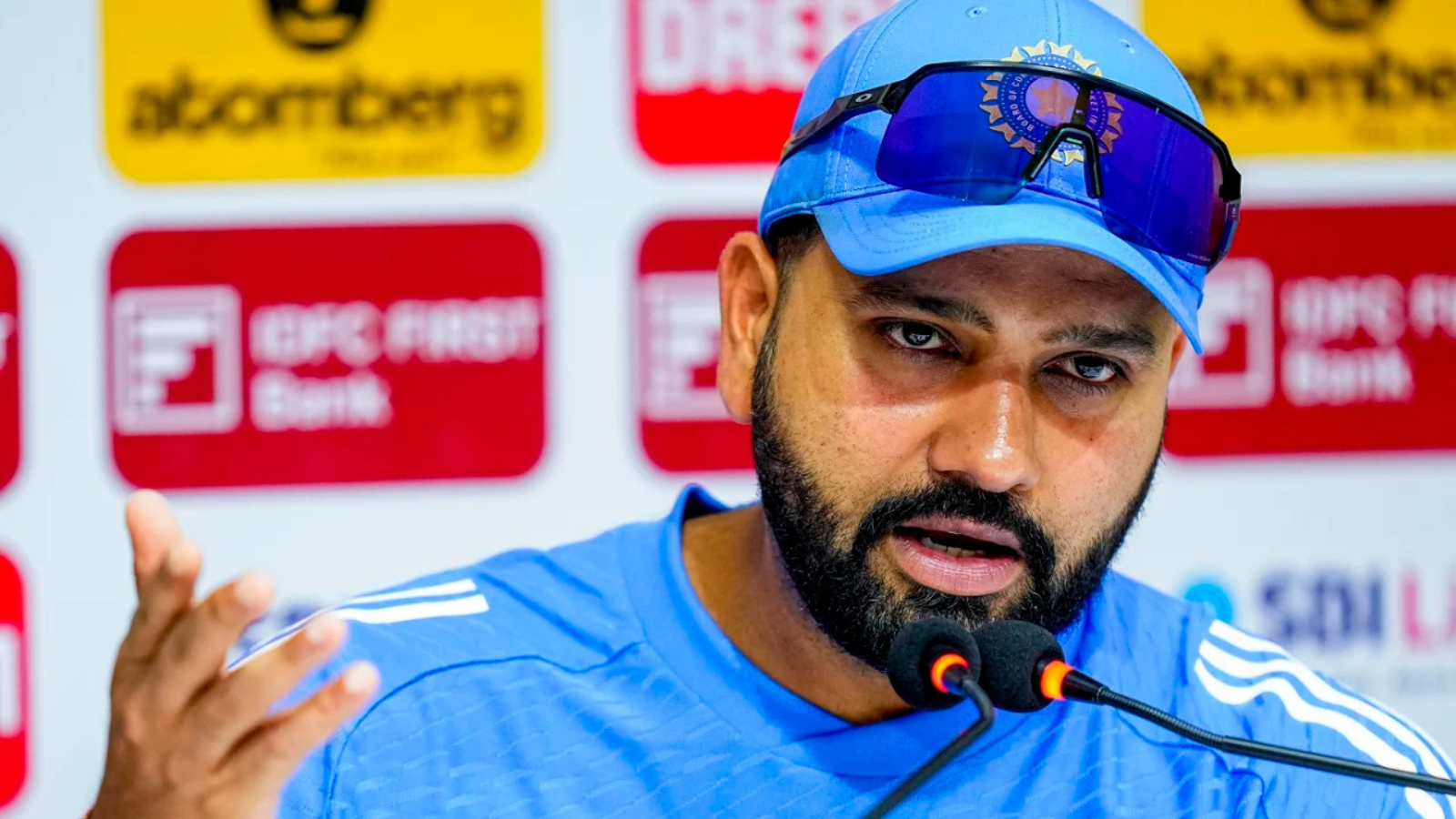 Rohit Sharma made a weird statement in the press conference.