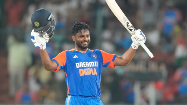 Sanju Samson hit a marvellous ton in Hyderabad.