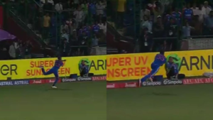 Hardik Pandya took a sensational catch.