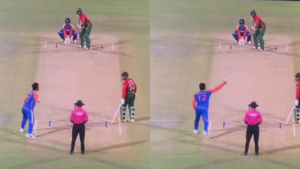 Riyan Parag bowled a no-ball.