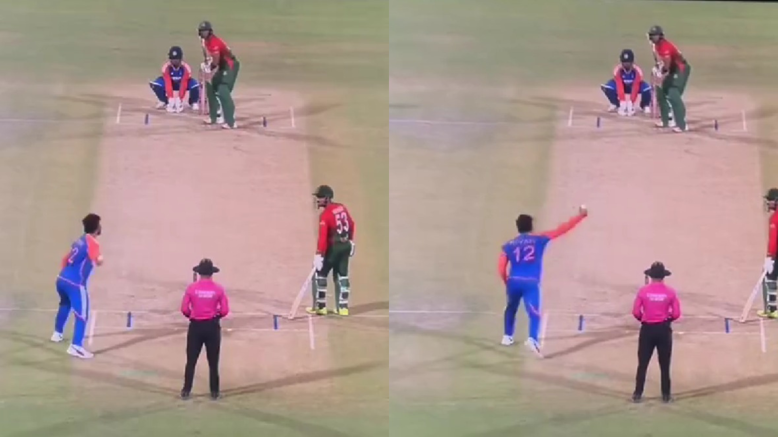 Riyan Parag bowled a no-ball.