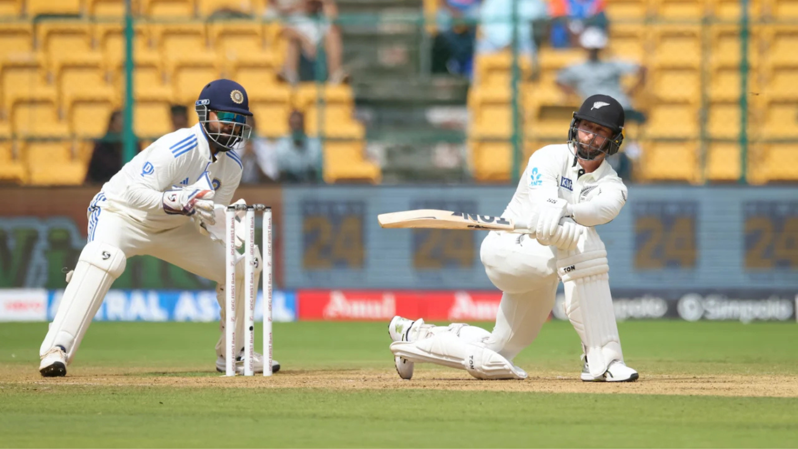 Devon Conway handled spinners well in the first innings.