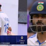 Virat Kohli out for a duck