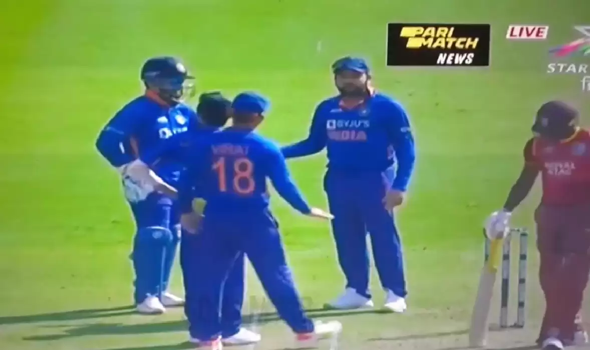 WATCH: Virat Kohli urges Rohit Sharma to review; gets it spot on