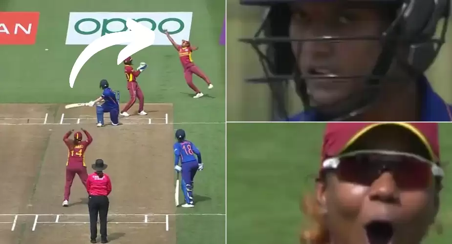 WATCH: India stunned by outrageous slip catch by Hayley Matthews in Women’s World Cup 2022 game | WI v IND